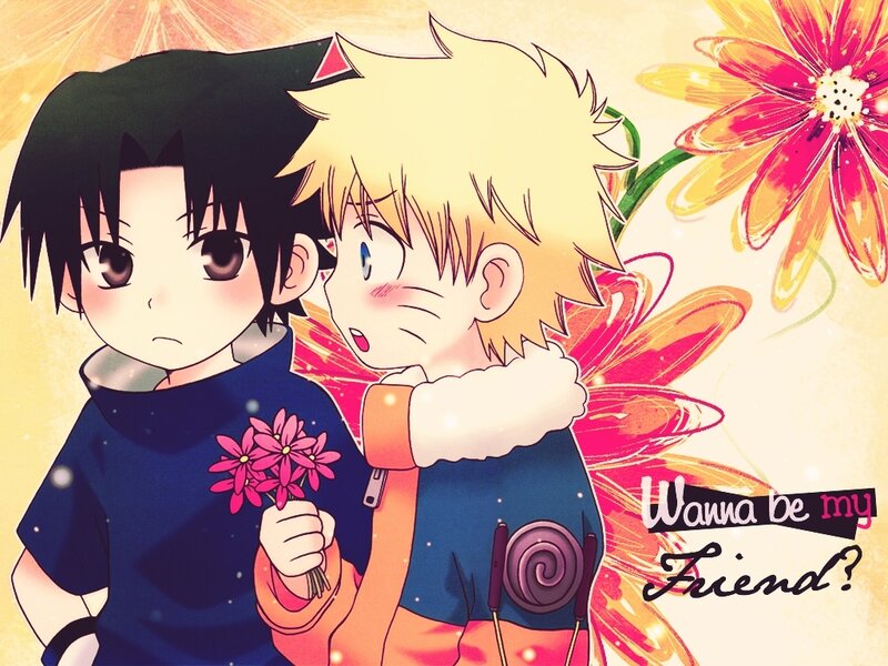 Naruto and Sasuke chibi art