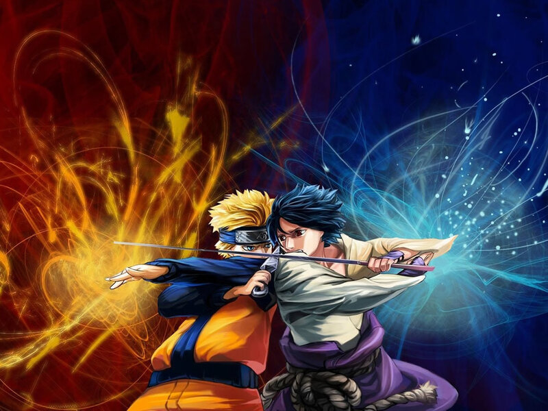 Naruto and Sasuke clash