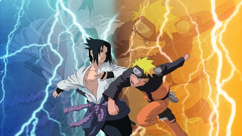 Naruto and Sasuke clash