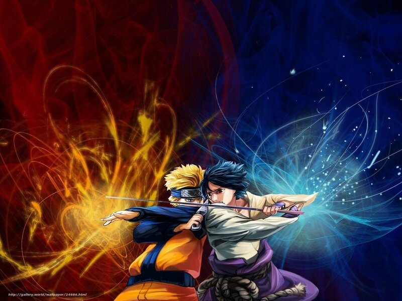 Naruto and Sasuke clash