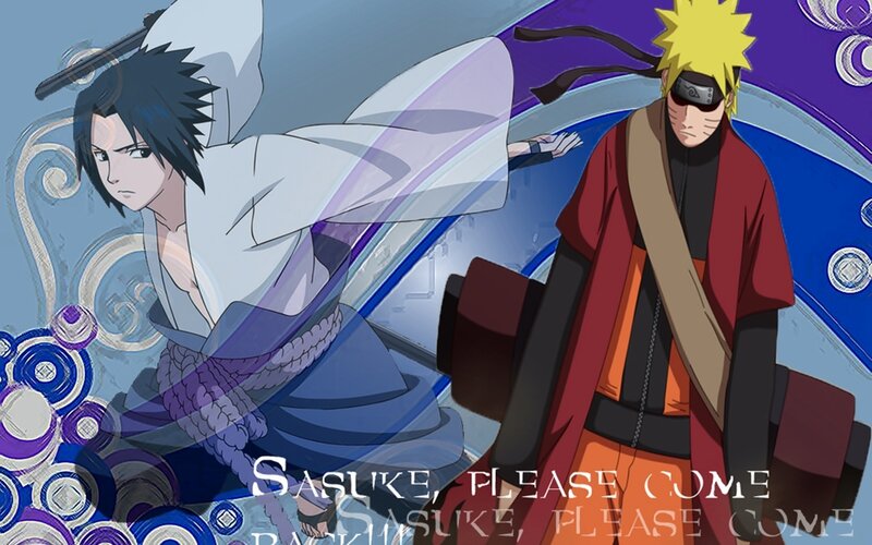Naruto and Sasuke confrontation