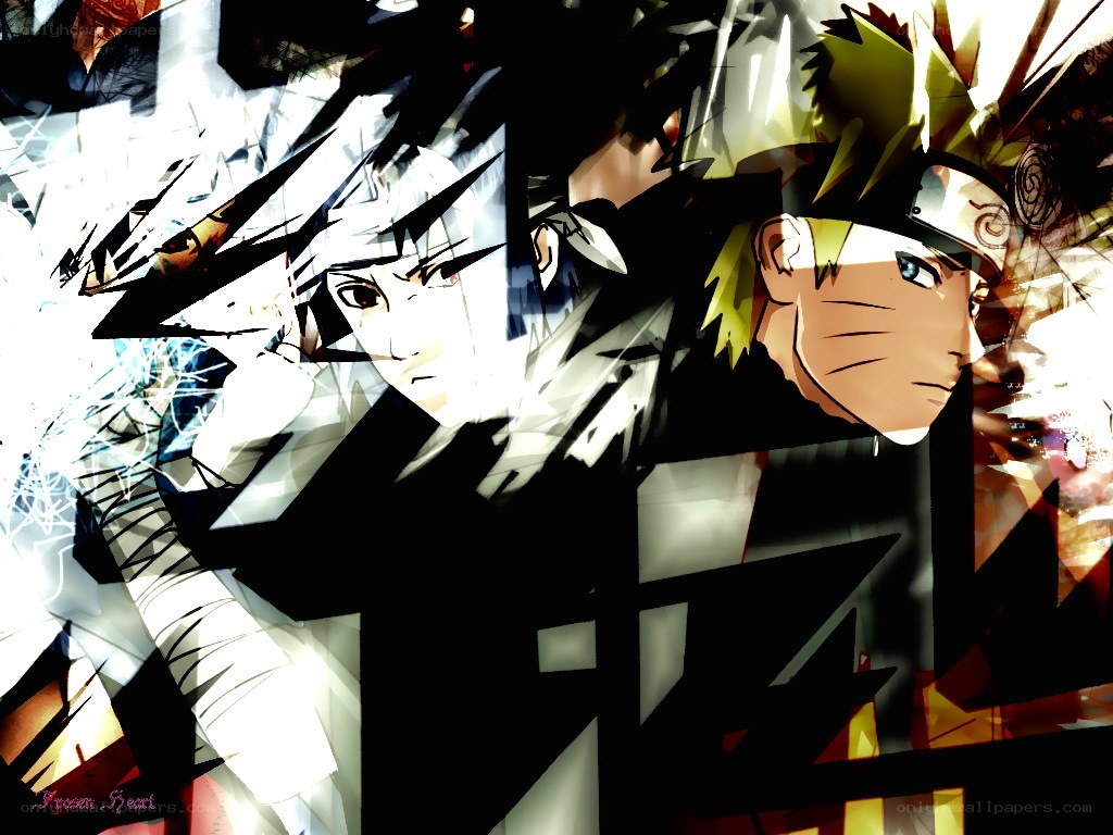 Naruto and Sasuke confrontation