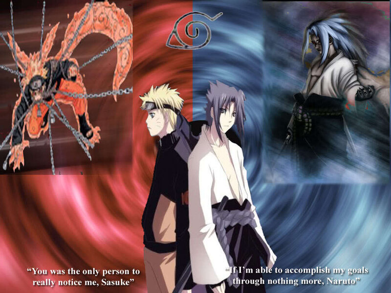 Naruto and Sasuke confrontation