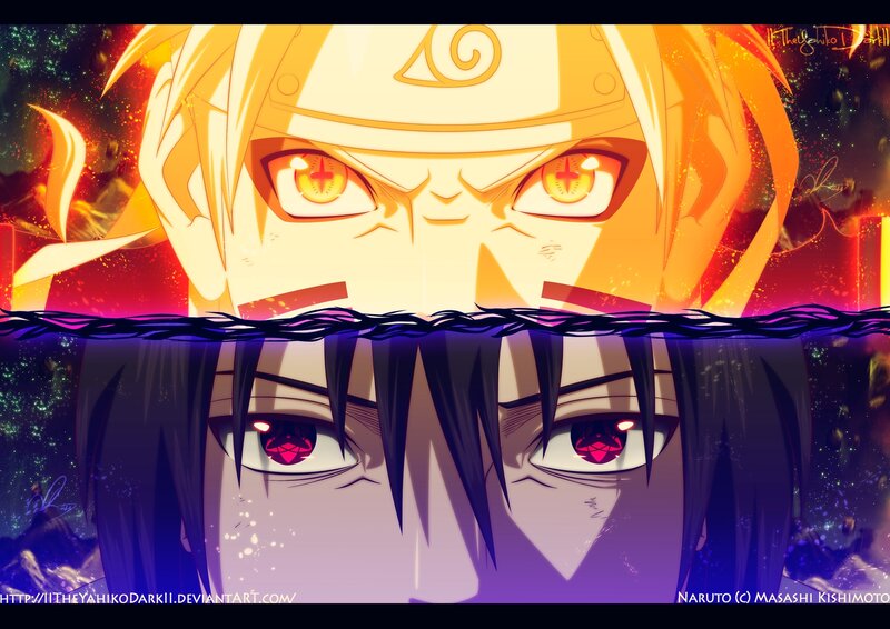 Naruto and Sasuke Eyes