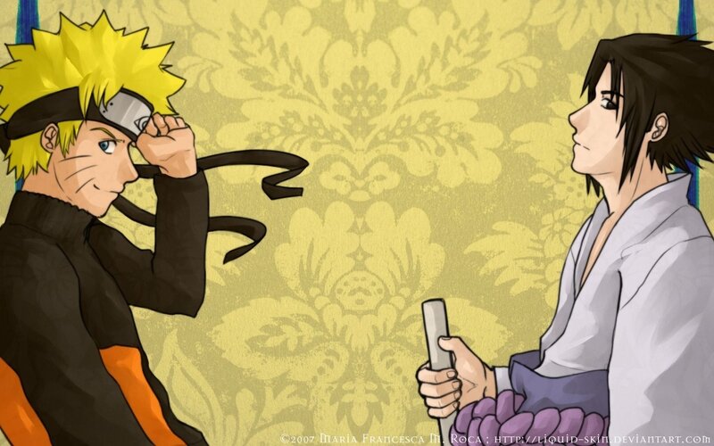 Naruto and Sasuke face-off