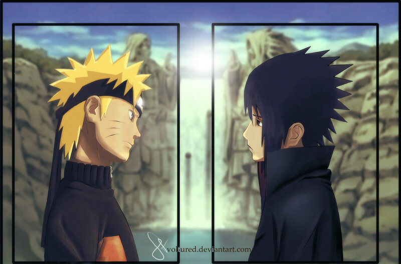 Naruto and Sasuke face-off