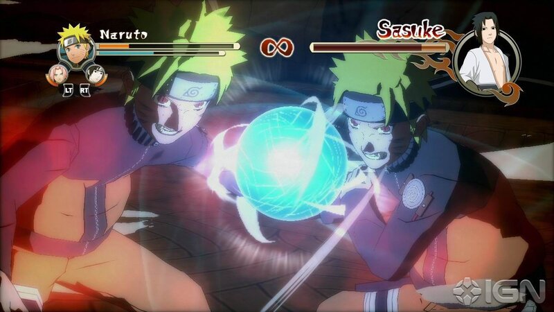 Naruto and Sasuke Fighting — Green, Dramatic