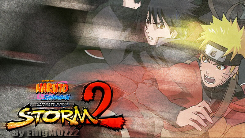 Naruto and Sasuke Fighting — Red