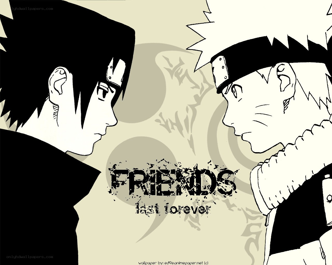 Naruto and Sasuke friends