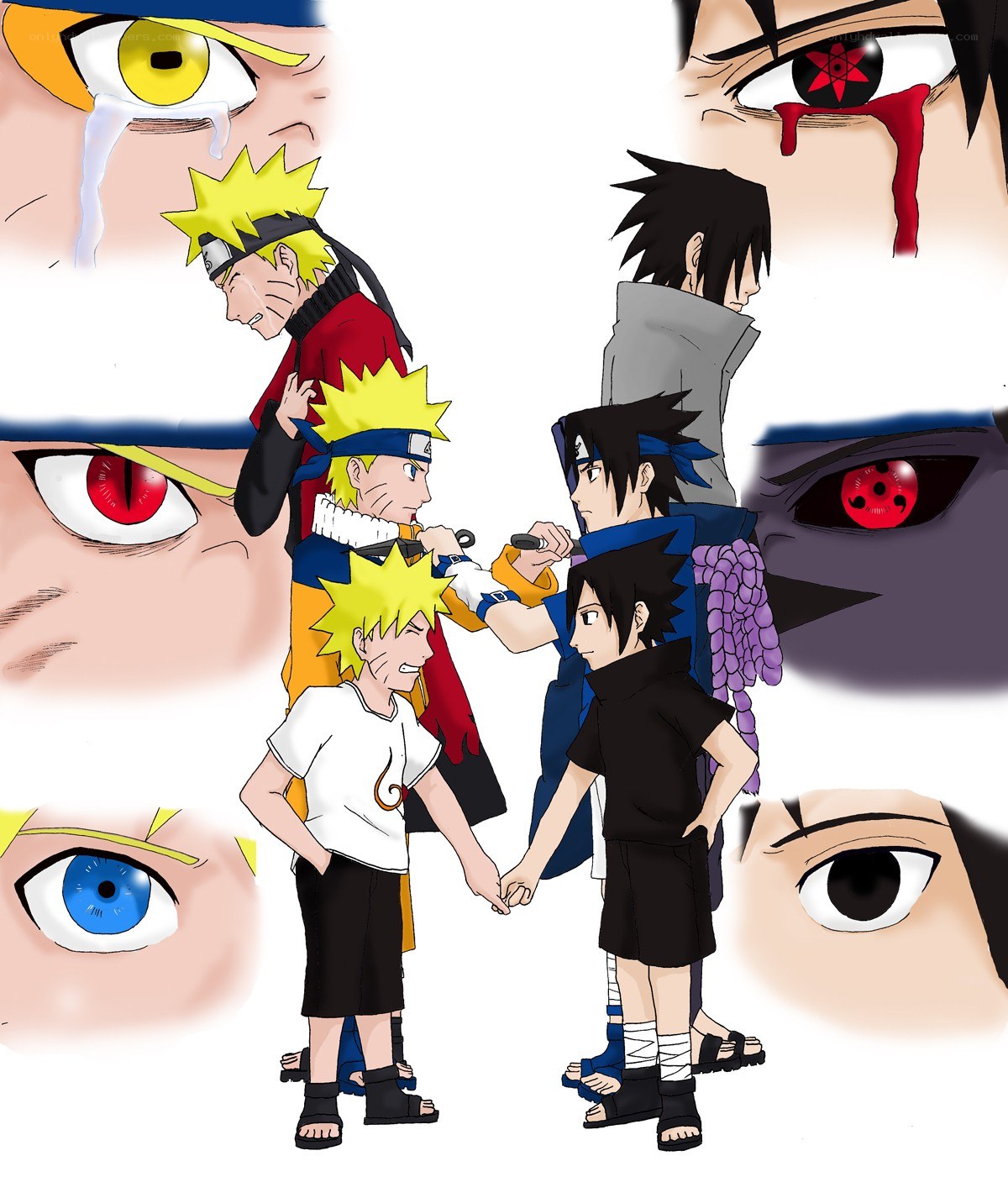 Naruto and Sasuke friendship
