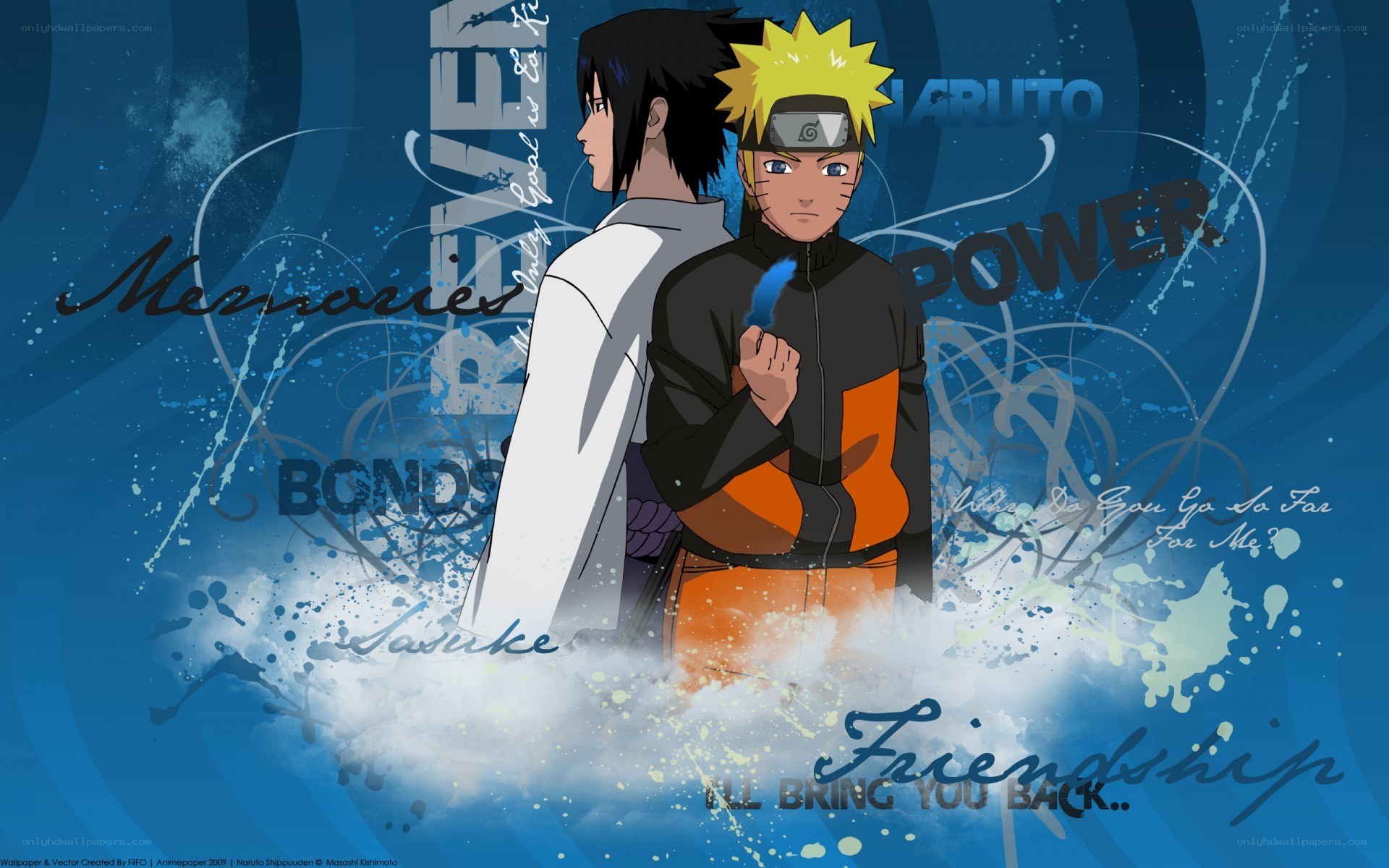 Naruto and Sasuke friendship