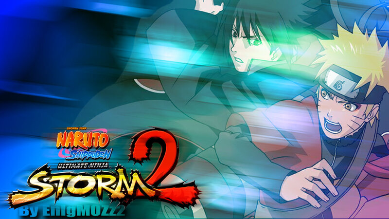 Naruto and Sasuke in Action — Blue