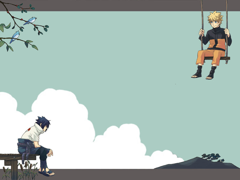 Naruto and Sasuke on a peaceful day