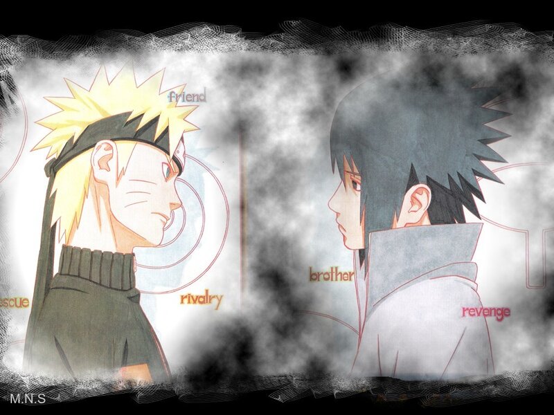 Naruto and Sasuke rivalry