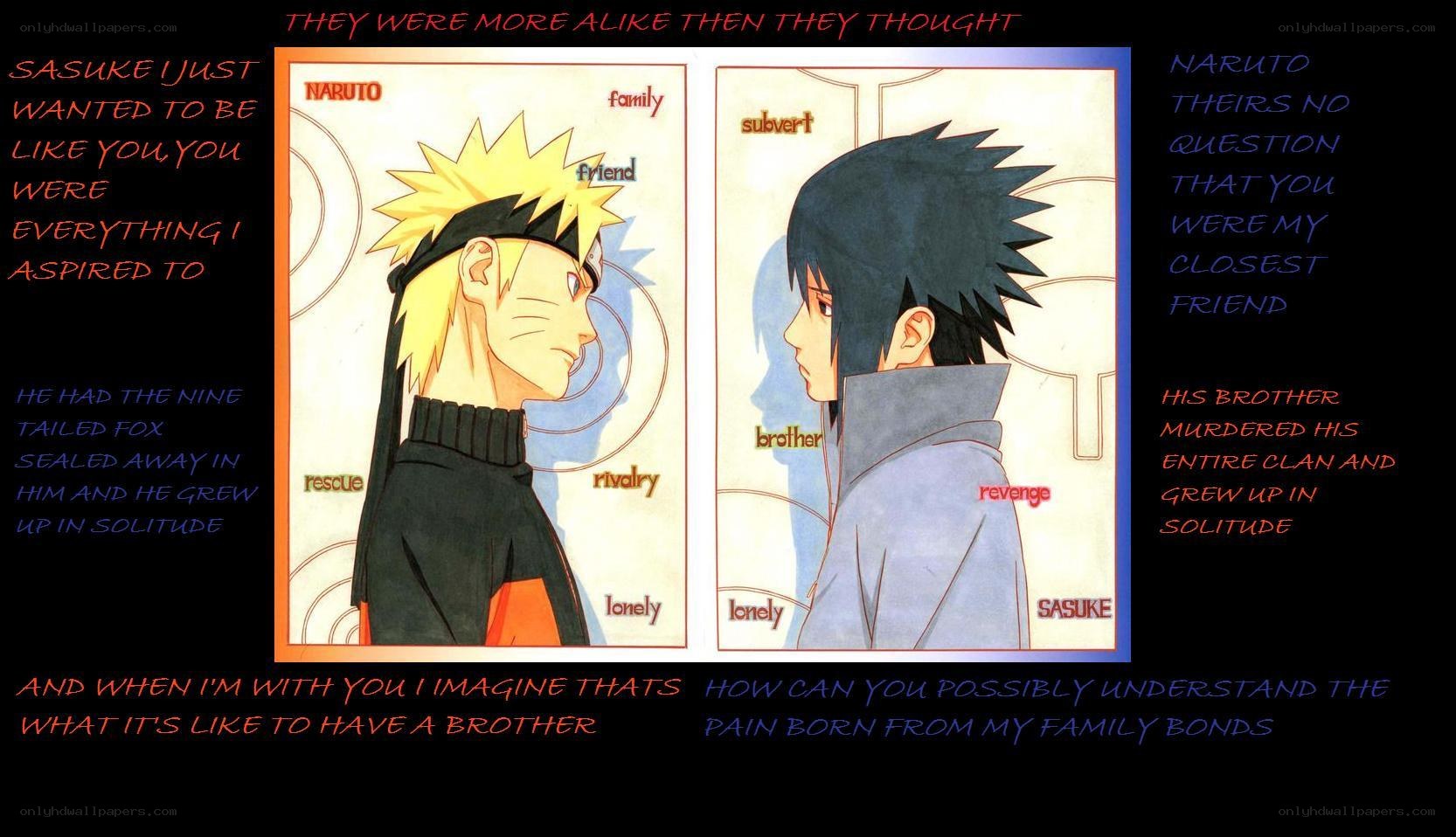 Naruto and Sasuke's bond