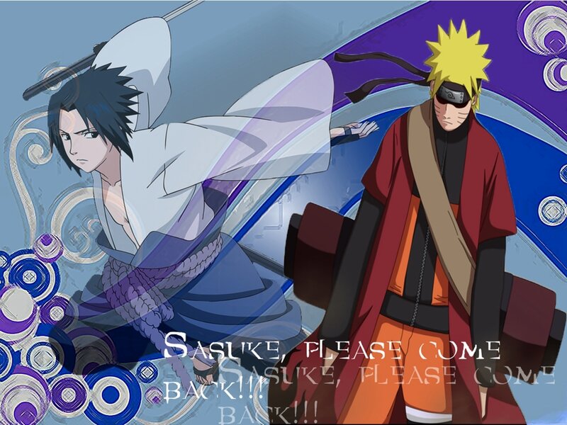 Naruto and Sasuke scene