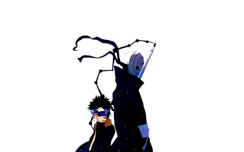 Naruto and Sasuke silhouette