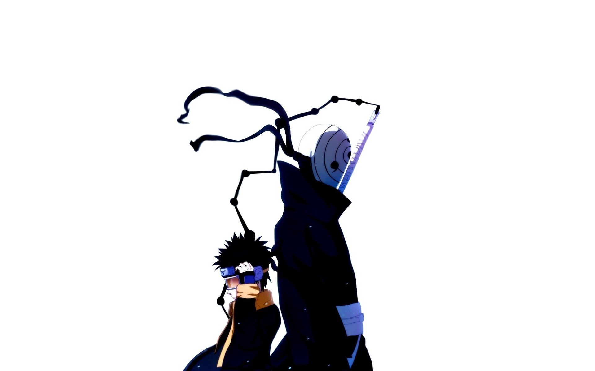 Naruto and Sasuke silhouette