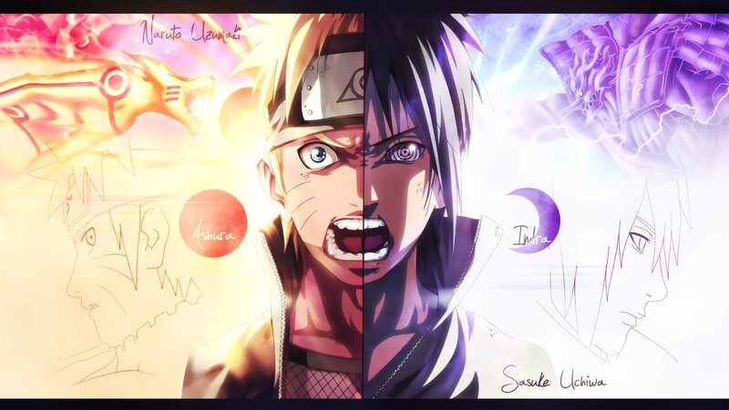 Naruto and Sasuke Uchiha