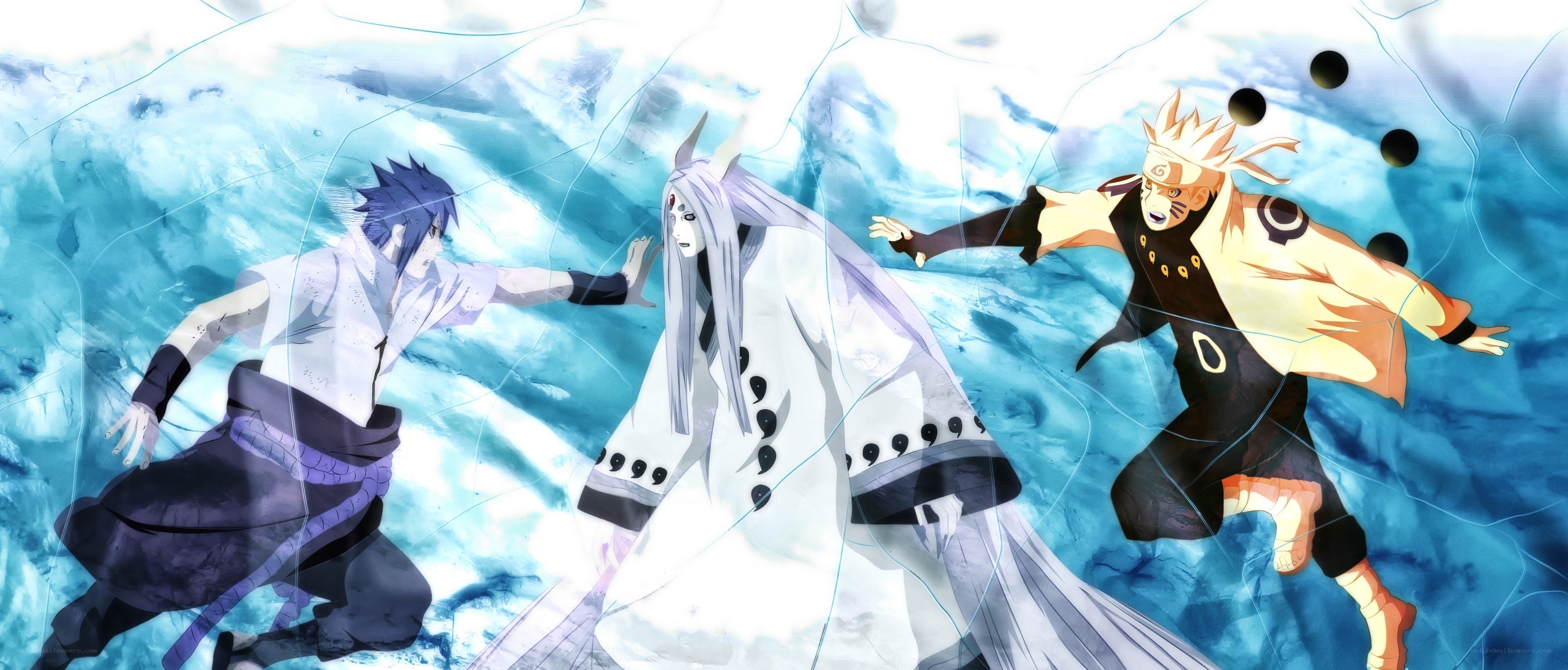 Naruto and Sasuke vs. Kaguya