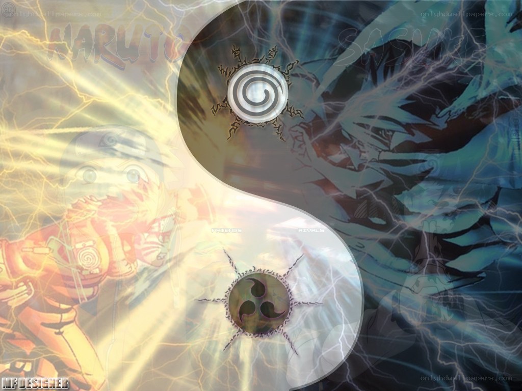 Naruto and Sasuke yin-yang