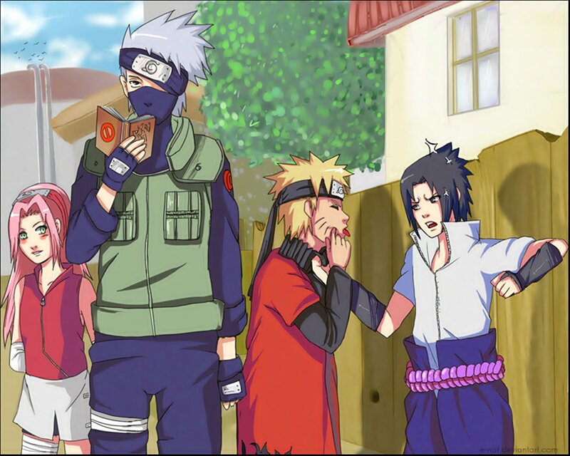Naruto and Team — Green