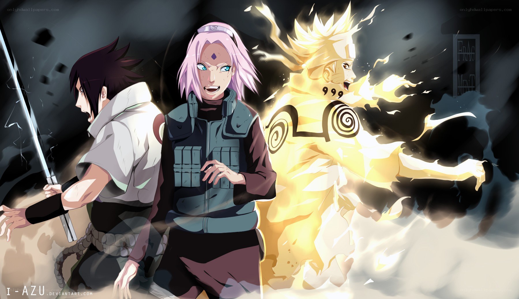 Naruto and team in action