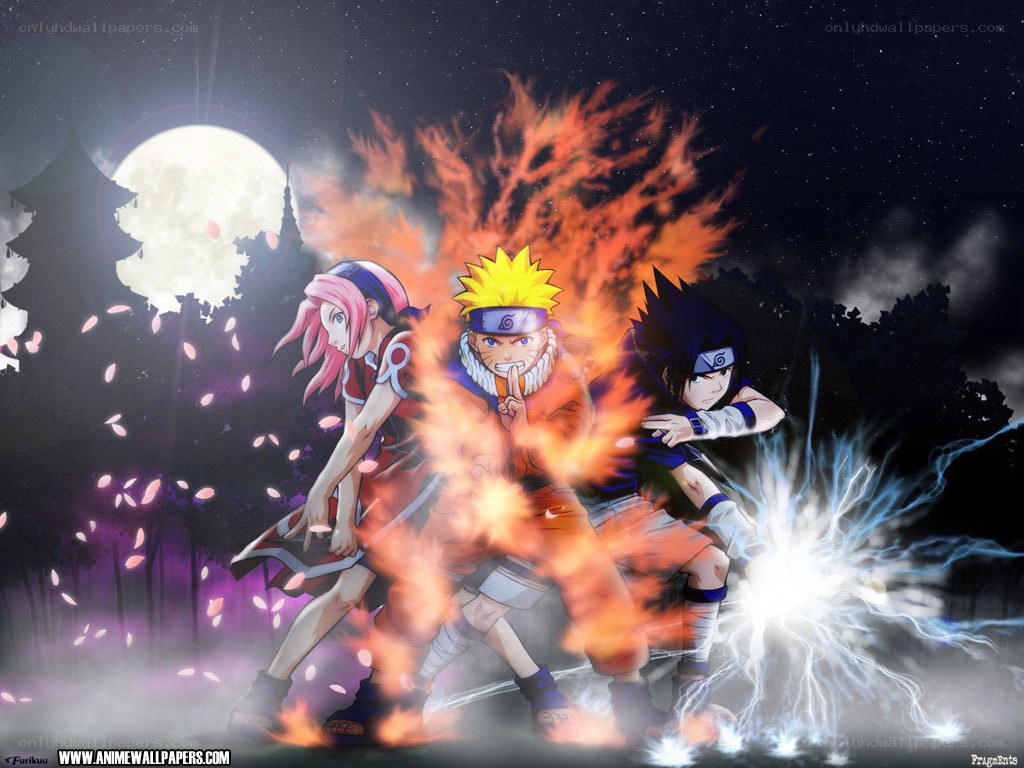 Naruto and team in action