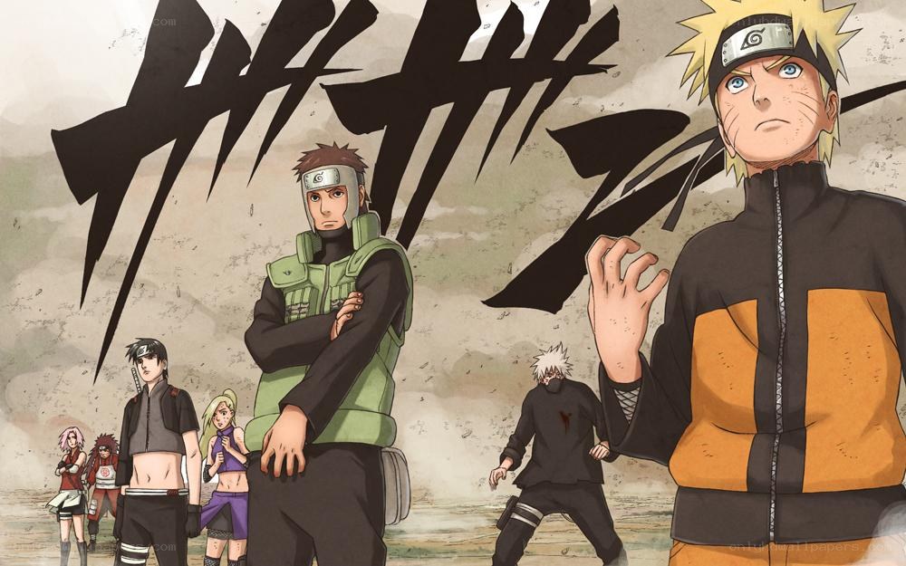 Naruto and team in action