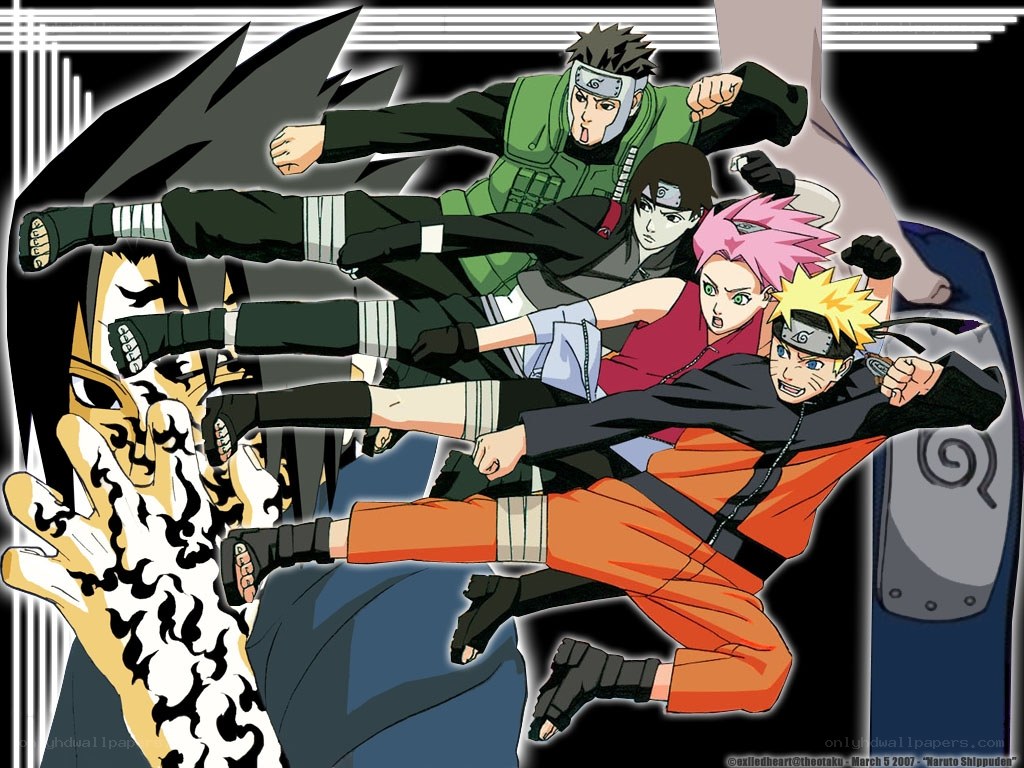 Naruto and team in action