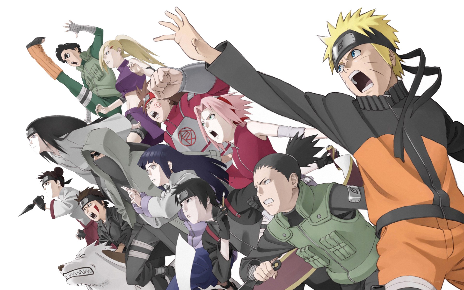 Naruto and team in action