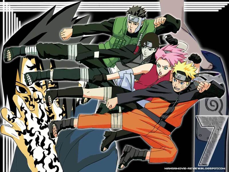 Naruto and Team in Action — Orange
