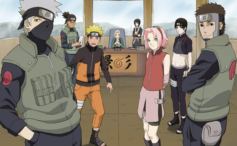 Naruto and Team in Office