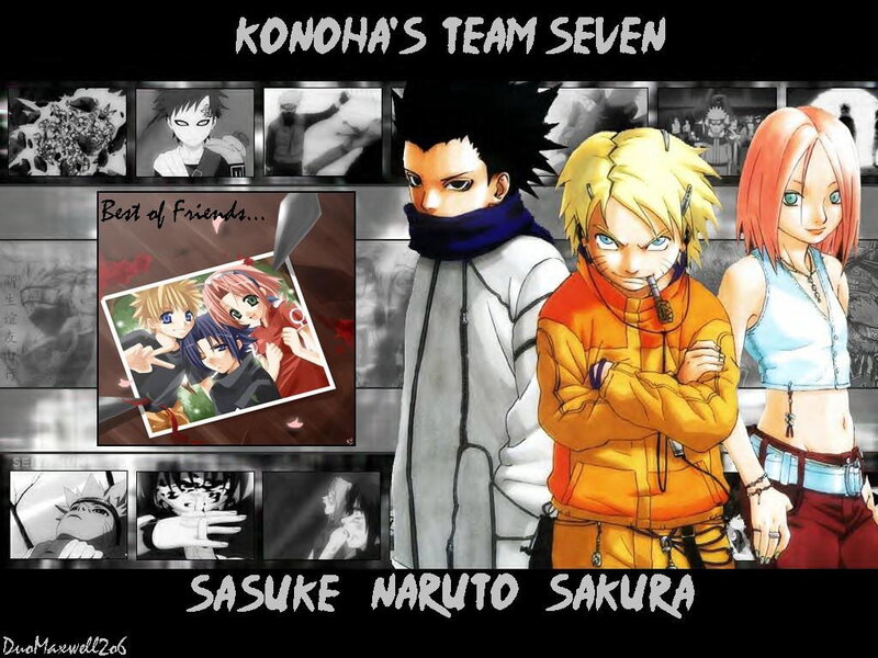 Naruto and Team Members — Black