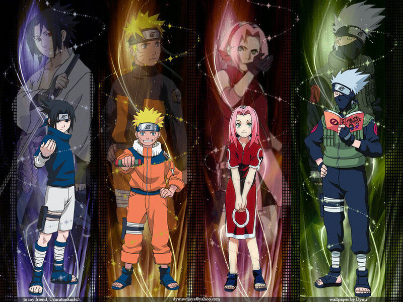 Naruto and Team Members — Orange, Dramatic