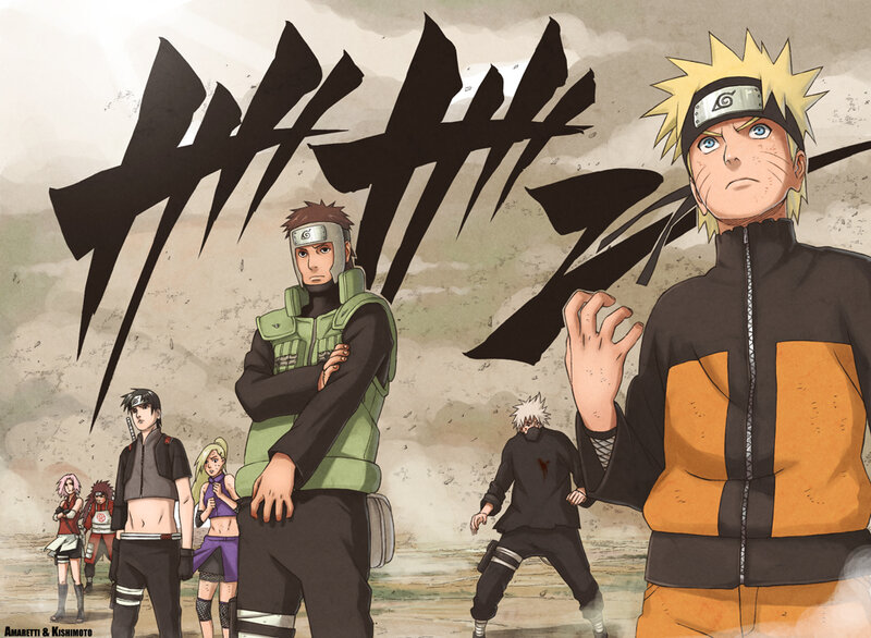 Naruto and Team — Orange, Dramatic, Manga