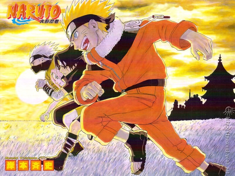 Naruto and Team Running — Yellow