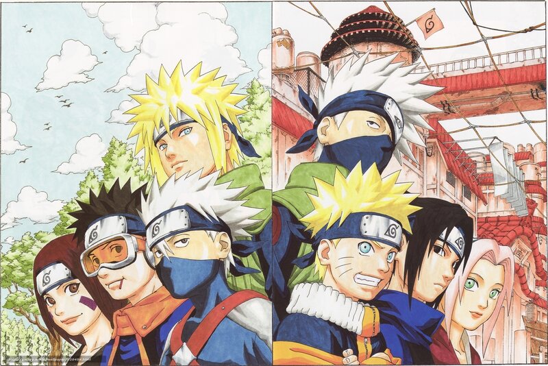 Naruto and Team — Yellow, Adventurous