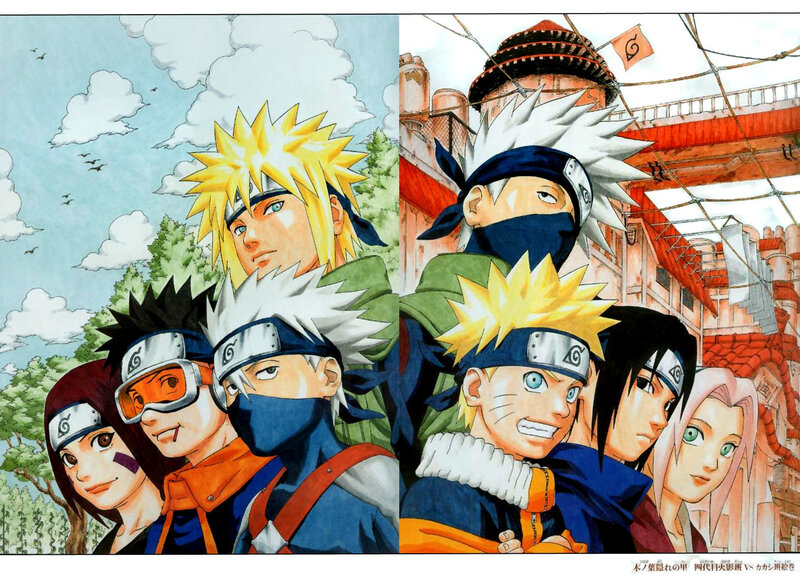 Naruto and Team — Yellow