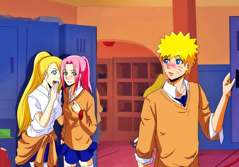 Naruto and Two Girls