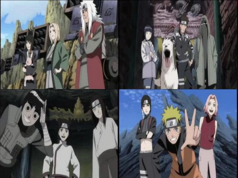 Naruto anime character groupings