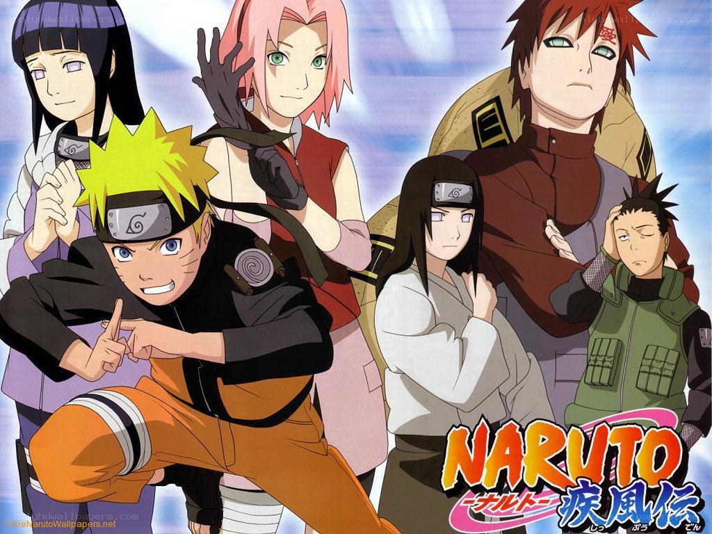 Naruto anime group portrait