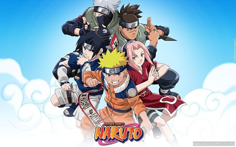 Naruto anime group portrait