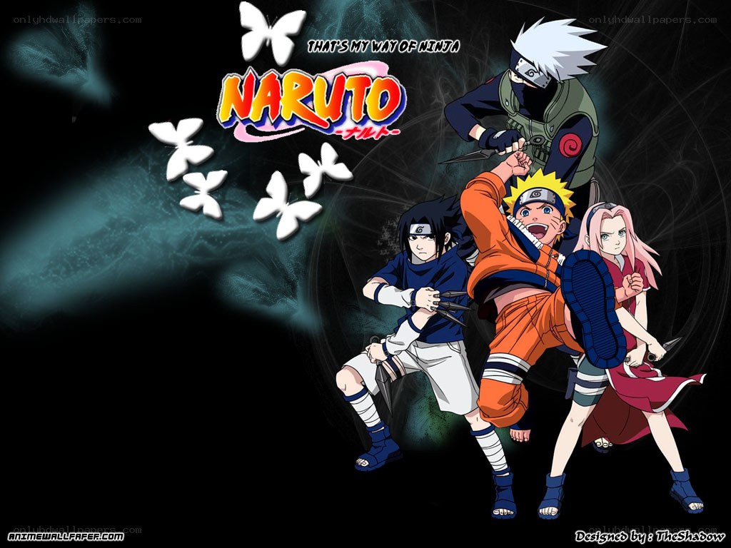 Naruto anime group scene