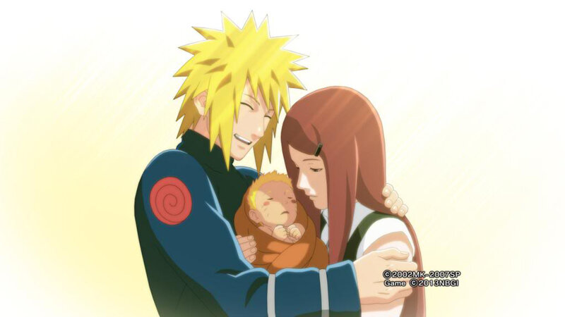 Naruto Baby with Parents