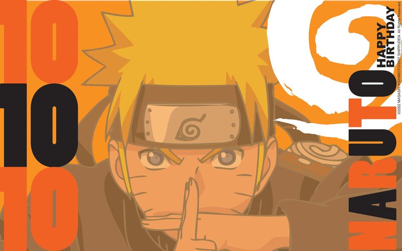 Naruto birthday illustration
