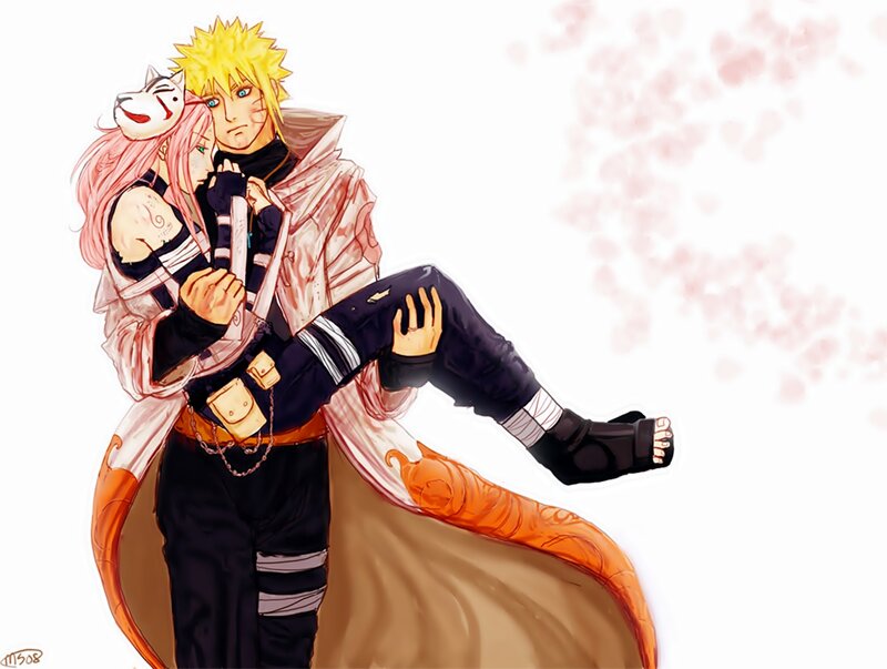 Naruto Carrying Sakura — Orange