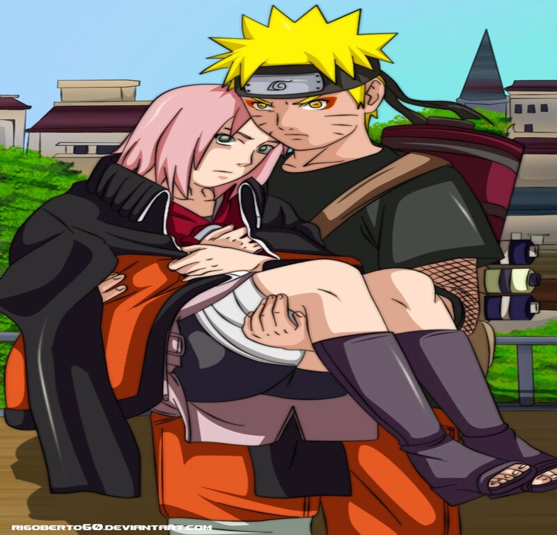 Naruto Carrying Sakura — Yellow