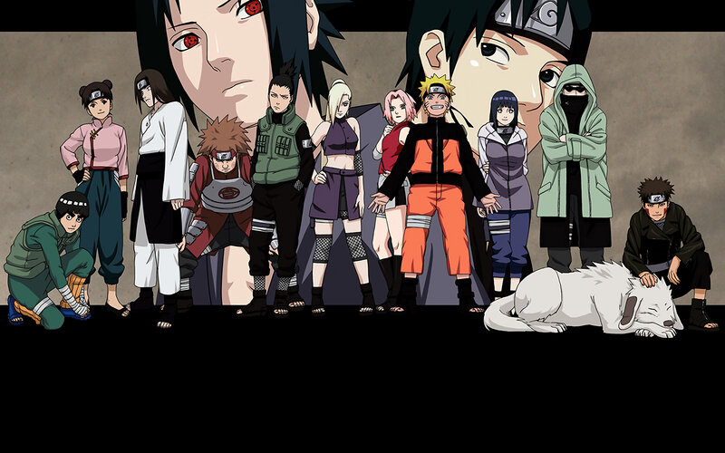 Naruto cast group portrait