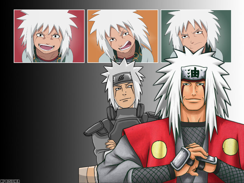 Naruto character art collage